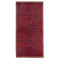 Ecarpetgallery Hand Knotted Rizbaft Dark Navy Wool Rug 36 X 611
