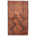 Ecarpetgallery Hand Knotted Rizbaft Dark Red Wool Rug 311 X 68