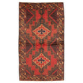 Ecarpetgallery Hand Knotted Rizbaft Dark Red Wool Rug 36 X 60