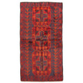 Ecarpetgallery Hand Knotted Rizbaft Dark Red Wool Rug 33 X 62