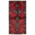 Ecarpetgallery Hand Knotted Rizbaft Dark Red Wool Rug 35 X 68