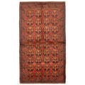 Ecarpetgallery Hand Knotted Rizbaft Dark Red Wool Rug 34 X 61