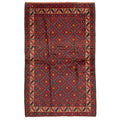 Ecarpetgallery Hand Knotted Rizbaft Dark Red Wool Rug 310 X 62