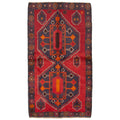 Ecarpetgallery Hand Knotted Rizbaft Dark Red Wool Rug 38 X 69