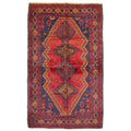 Ecarpetgallery Hand Knotted Rizbaft Dark Red Wool Rug 39 X 62