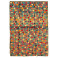 Ecarpetgallery Hand Knotted Rizbaft Green Wool Rug 40 X 58