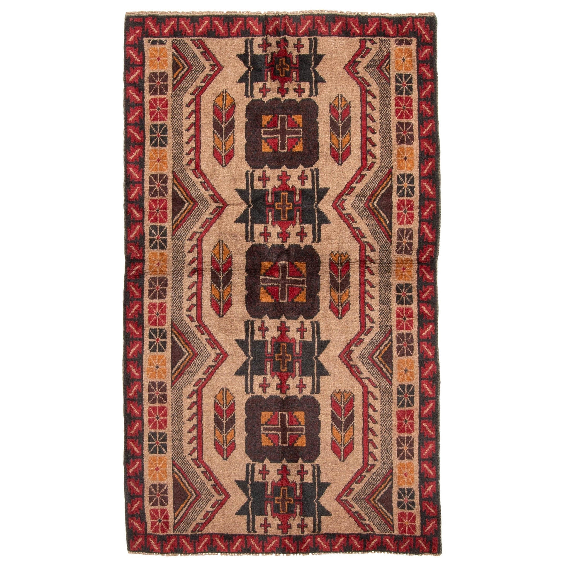 Ecarpetgallery Hand Knotted Rizbaft Grey Wool Rug 37 X 62
