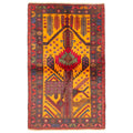 Ecarpetgallery Hand Knotted Rizbaft Orange Wool Rug 36 X 59