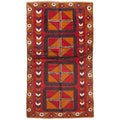 Ecarpetgallery Hand Knotted Rizbaft Red Wool Rug 35 X 62