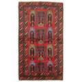 Ecarpetgallery Hand Knotted Rizbaft Red Wool Rug 35 X 60