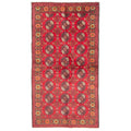 Ecarpetgallery Hand Knotted Rizbaft Red Wool Rug 35 X 62