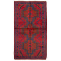 Ecarpetgallery Hand Knotted Rizbaft Red Wool Rug 35 X 61