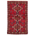 Ecarpetgallery Hand Knotted Rizbaft Red Wool Rug 37 X 510