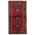 Ecarpetgallery Hand Knotted Rizbaft Red Wool Rug 36 X 64