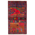 Ecarpetgallery Hand Knotted Rizbaft Red Wool Rug 35 X 64