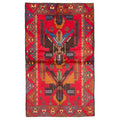 Ecarpetgallery Hand Knotted Rizbaft Red Wool Rug 36 X 510