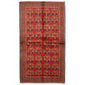 Ecarpetgallery Hand Knotted Rizbaft Red Wool Rug 34 X 510