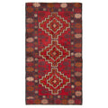 Ecarpetgallery Hand Knotted Rizbaft Red Wool Rug 35 X 61