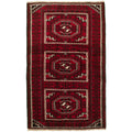 Hand Knotted Rizbaft Red Wool Rug 310 X 67 310 X 67