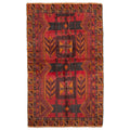 Ecarpetgallery Hand Knotted Rizbaft Red Wool Rug 38 X 511