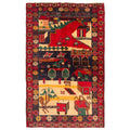 Ecarpetgallery Hand Knotted Rizbaft Red Wool Rug 310 X 510