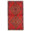 Ecarpetgallery Hand Knotted Rizbaft Red Wool Rug 36 X 66
