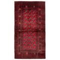 Ecarpetgallery Hand Knotted Rizbaft Red Wool Rug 310 X 73