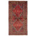 Ecarpetgallery Hand Knotted Rizbaft Red Wool Rug 36 X 64