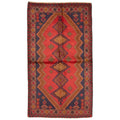 Ecarpetgallery Hand Knotted Rizbaft Red Wool Rug 37 X 64