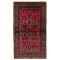 Ecarpetgallery Hand Knotted Rizbaft Red Wool Rug 35 X 511