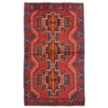 Ecarpetgallery Hand Knotted Rizbaft Red Wool Rug 35 X 61