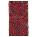 Ecarpetgallery Hand Knotted Rizbaft Red Wool Rug 37 X 64