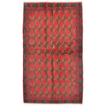 Ecarpetgallery Hand Knotted Rizbaft Red Wool Rug 37 X 62