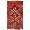 Ecarpetgallery Hand Knotted Rizbaft Red Wool Rug 35 X 63