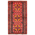 Ecarpetgallery Hand Knotted Rizbaft Red Wool Rug 37 X 64