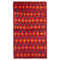 Ecarpetgallery Hand Knotted Rizbaft Red Wool Rug 38 X 65