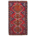 Ecarpetgallery Hand Knotted Rizbaft Red Wool Rug 34 X 62
