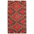 Ecarpetgallery Hand Knotted Rizbaft Red Wool Rug 39 X 66