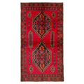 Ecarpetgallery Hand Knotted Rizbaft Red Wool Rug 39 X 66