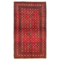 Ecarpetgallery Hand Knotted Rizbaft Red Wool Rug 34 X 58