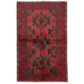 Ecarpetgallery Hand Knotted Rizbaft Red Wool Rug 35 X 59