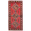 Ecarpetgallery Hand Knotted Rizbaft Red Wool Rug 33 X 611