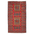 Ecarpetgallery Hand Knotted Rizbaft Red Wool Rug 35 X 511