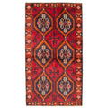 Ecarpetgallery Hand Knotted Rizbaft Red Wool Rug 39 X 69
