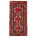 Ecarpetgallery Hand Knotted Rizbaft Red Wool Rug 33 X 67