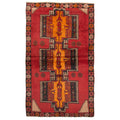 Ecarpetgallery Hand Knotted Rizbaft Red Wool Rug 38 X 65