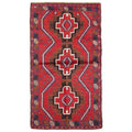 Ecarpetgallery Hand Knotted Rizbaft Red Wool Rug 35 X 66