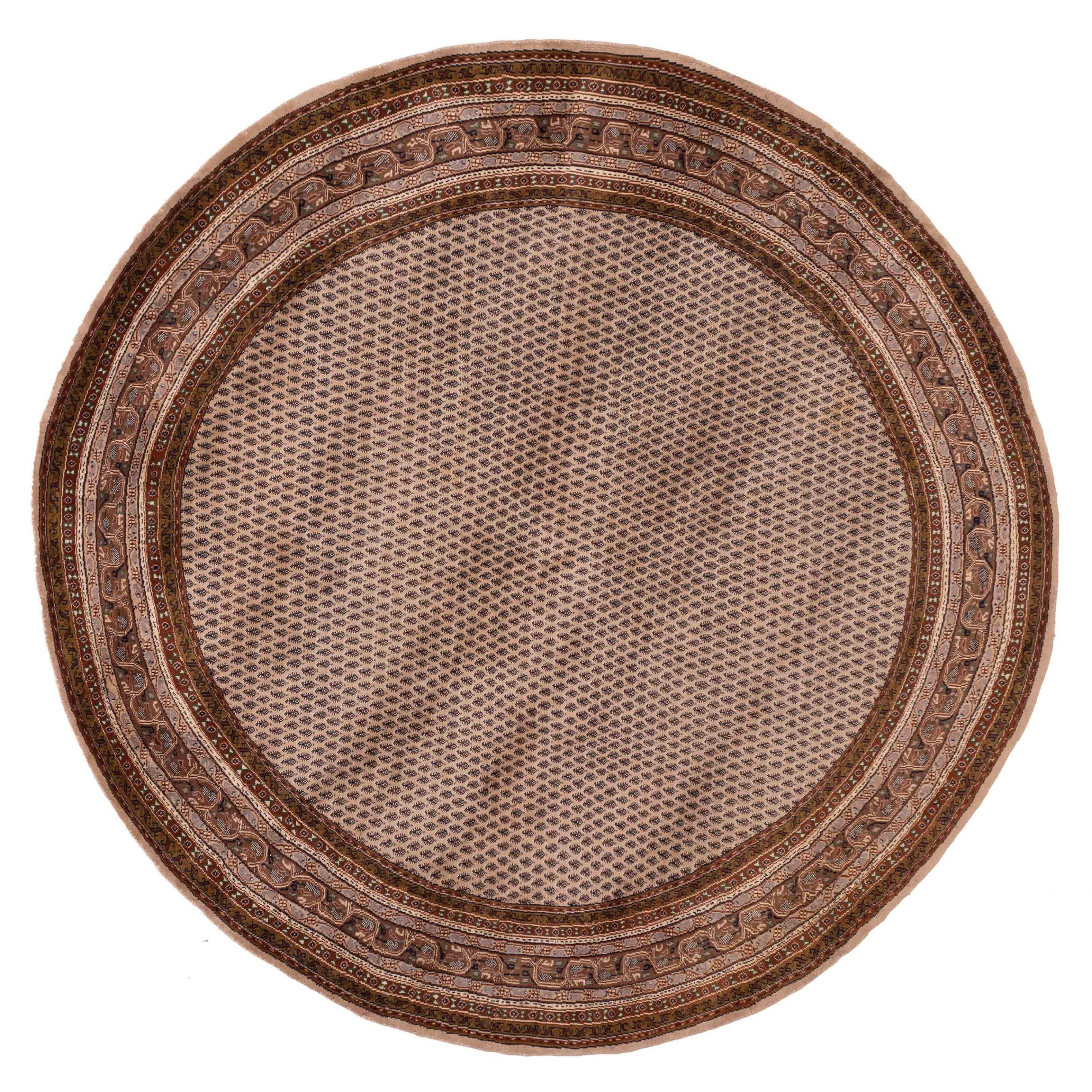 Ecarpetgallery Hand Knotted Royal Mahal Beige Wool Rug 94 X 95