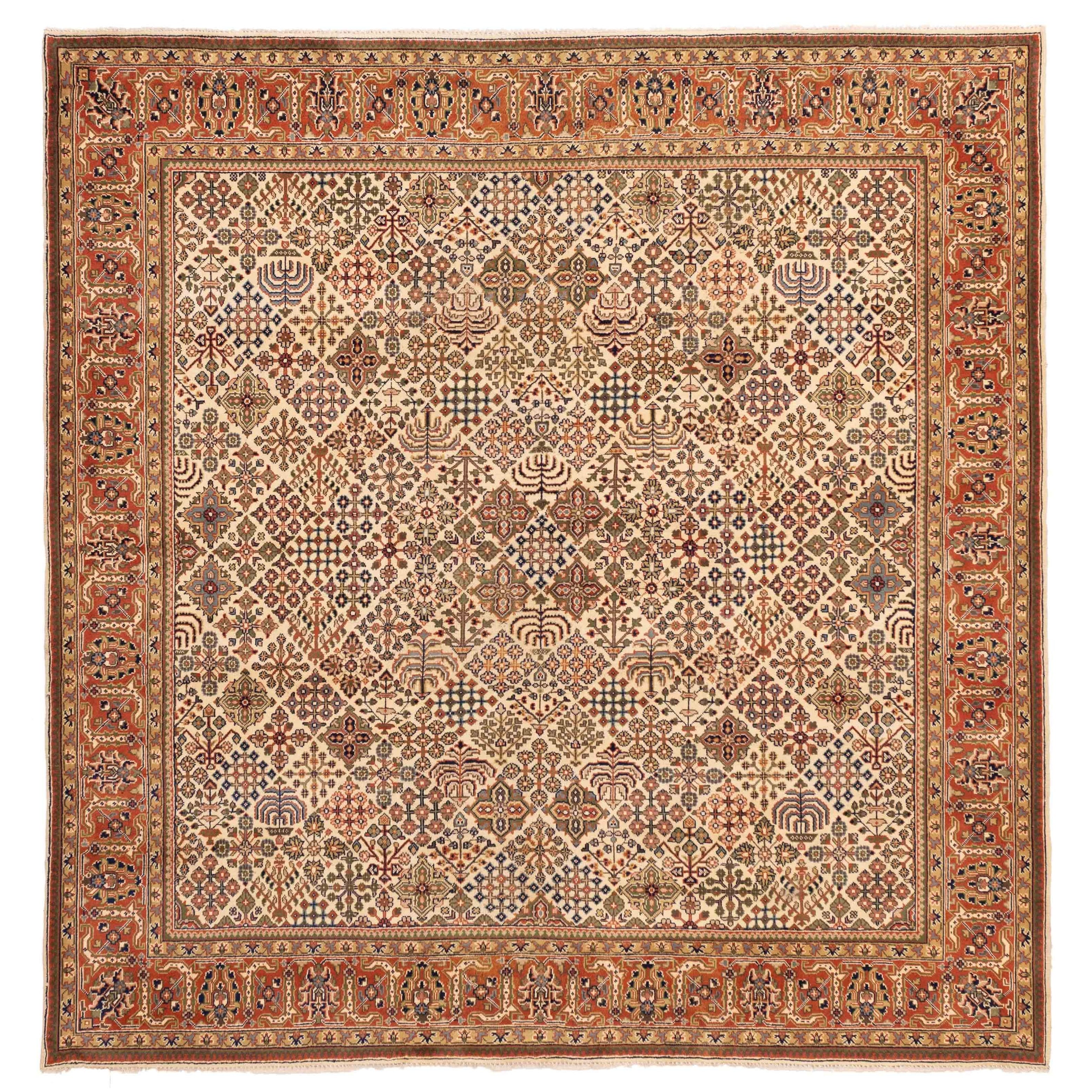 Ecarpetgallery Hand Knotted Royal Mahal Cream Wool Rug 710 X 80