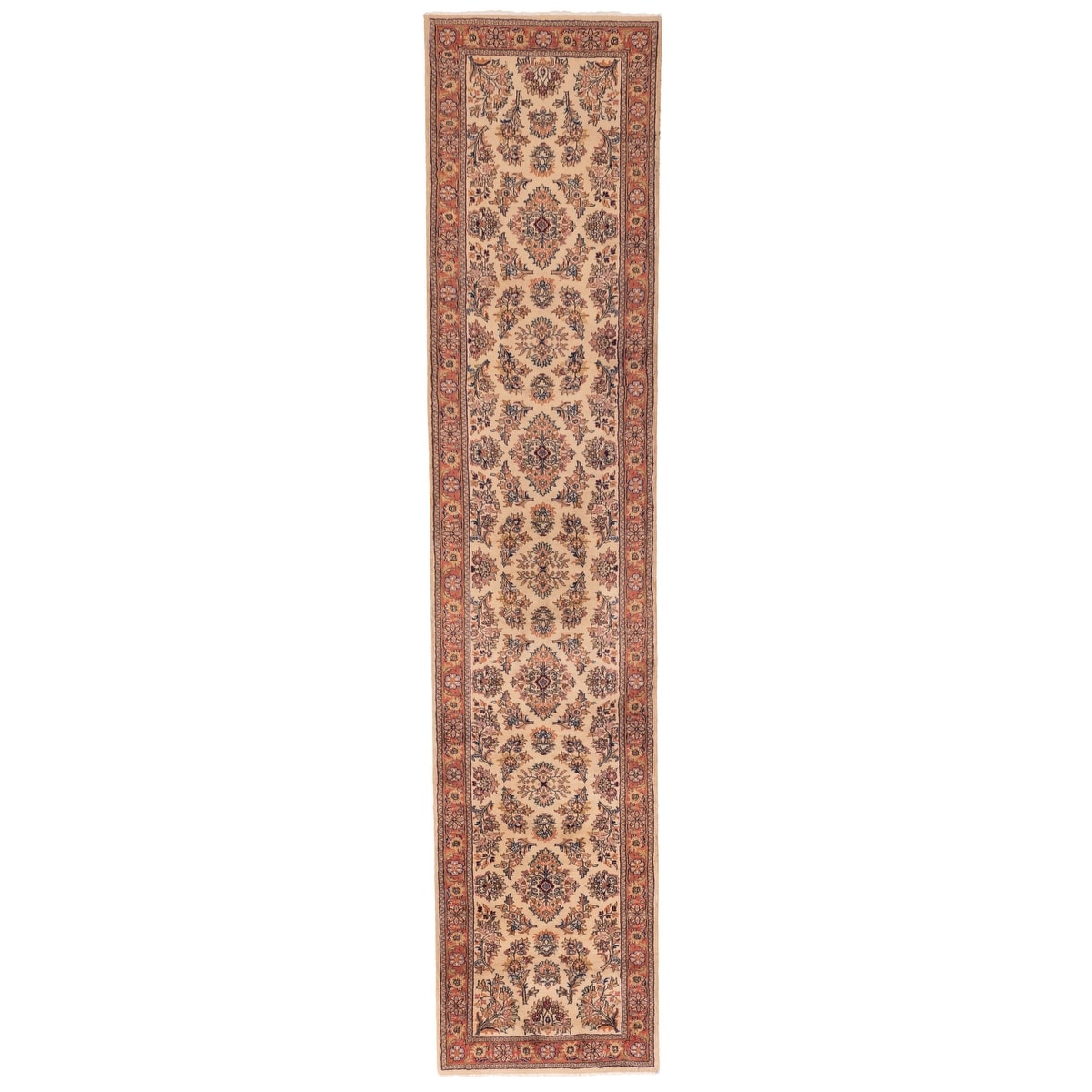 Ecarpetgallery Hand Knotted Royal Mahal Ivory Wool Rug 210 X 133